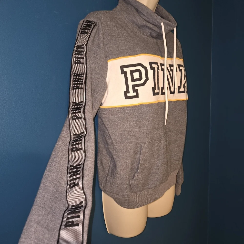 Sweatshirt by Pink, Sporty Athletic, Cowl Neck - Picture 4 of 5